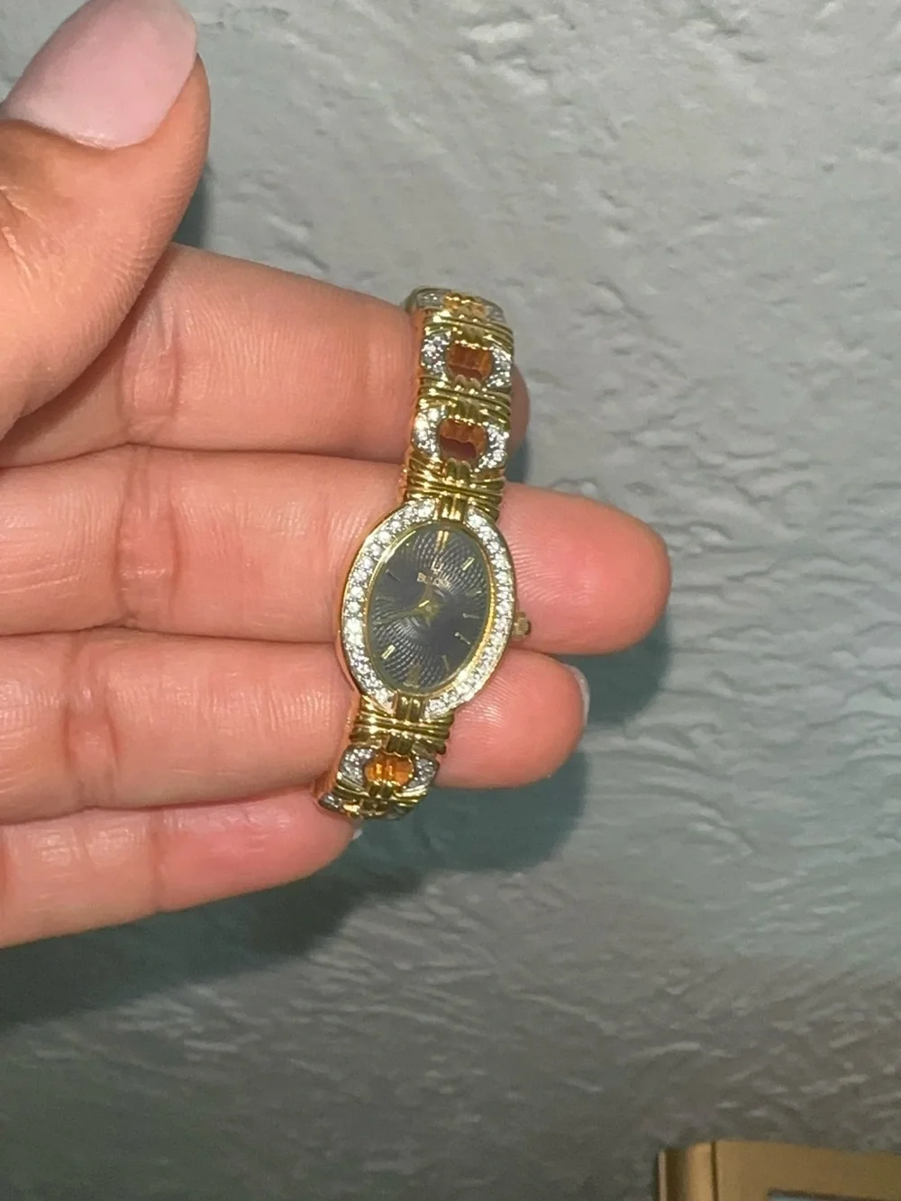 Bulova Gold and Black Women's Bracelet Watch